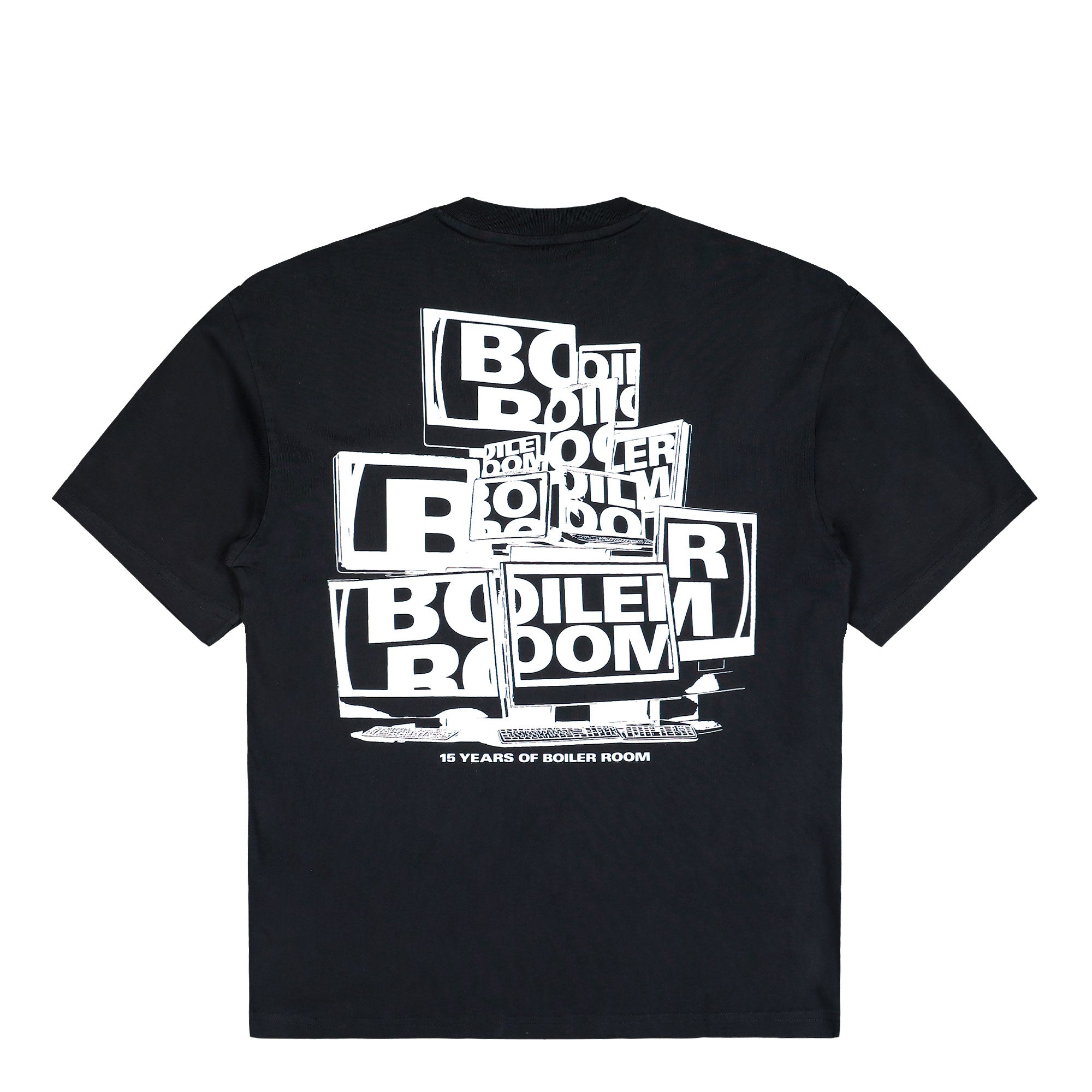 Boiler Room 15 Years Monitor T-Shirt Black T-Shirts AW25SS47BLK Close-up | Overkill