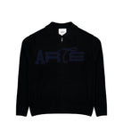 Arte Antwerp Stencil Zip Cardigan Black Cardigan AW26-021K | Overkill
