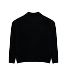 Arte Antwerp Stencil Zip Cardigan Black Cardigan AW26-021K Close-up | Overkill
