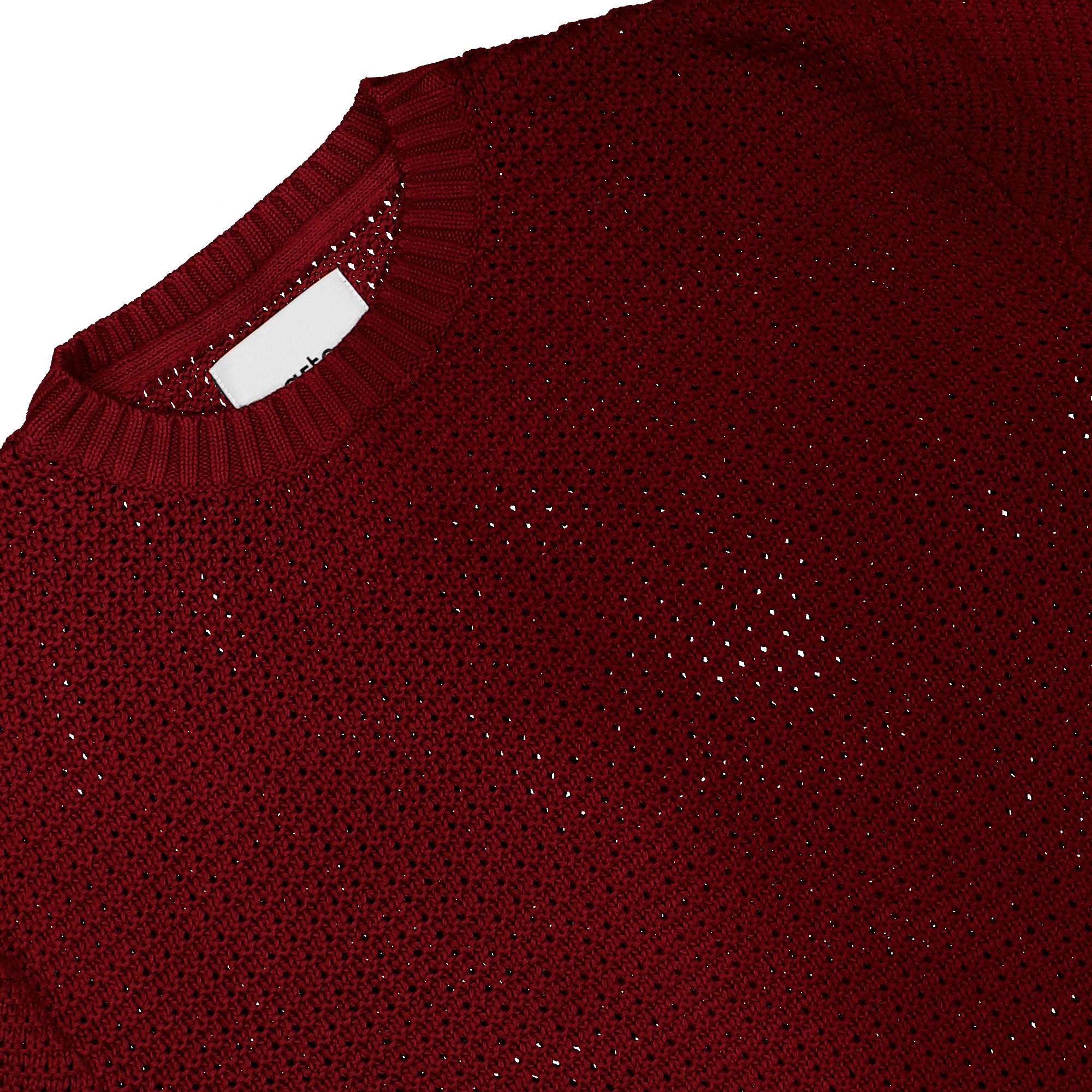 Arte Antwerp Polyform Sunfade Knit Bordeaux Sweatshirts AW26-062K Material | Overkill