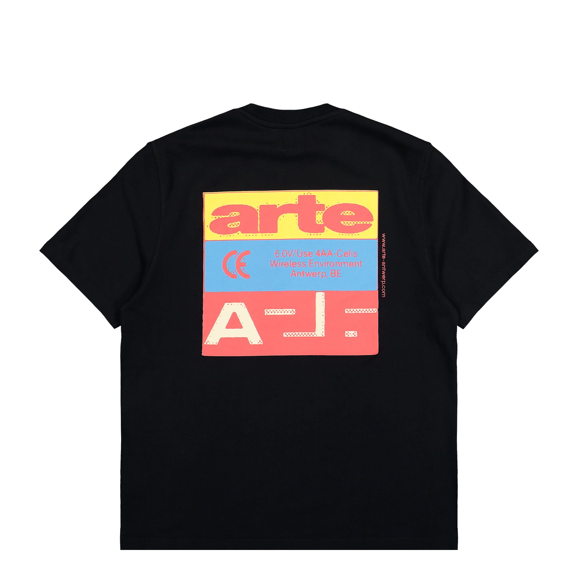 Arte Antwerp Tricolor Serial T-Shirt Black T-Shirt AW26-128T Detailfoto | Overkill
