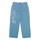 Arte Antwerp Stencil Uniform Denim Pants Denim Bleach Denim Pants AW26-181P.1 Close-up | Overkill
