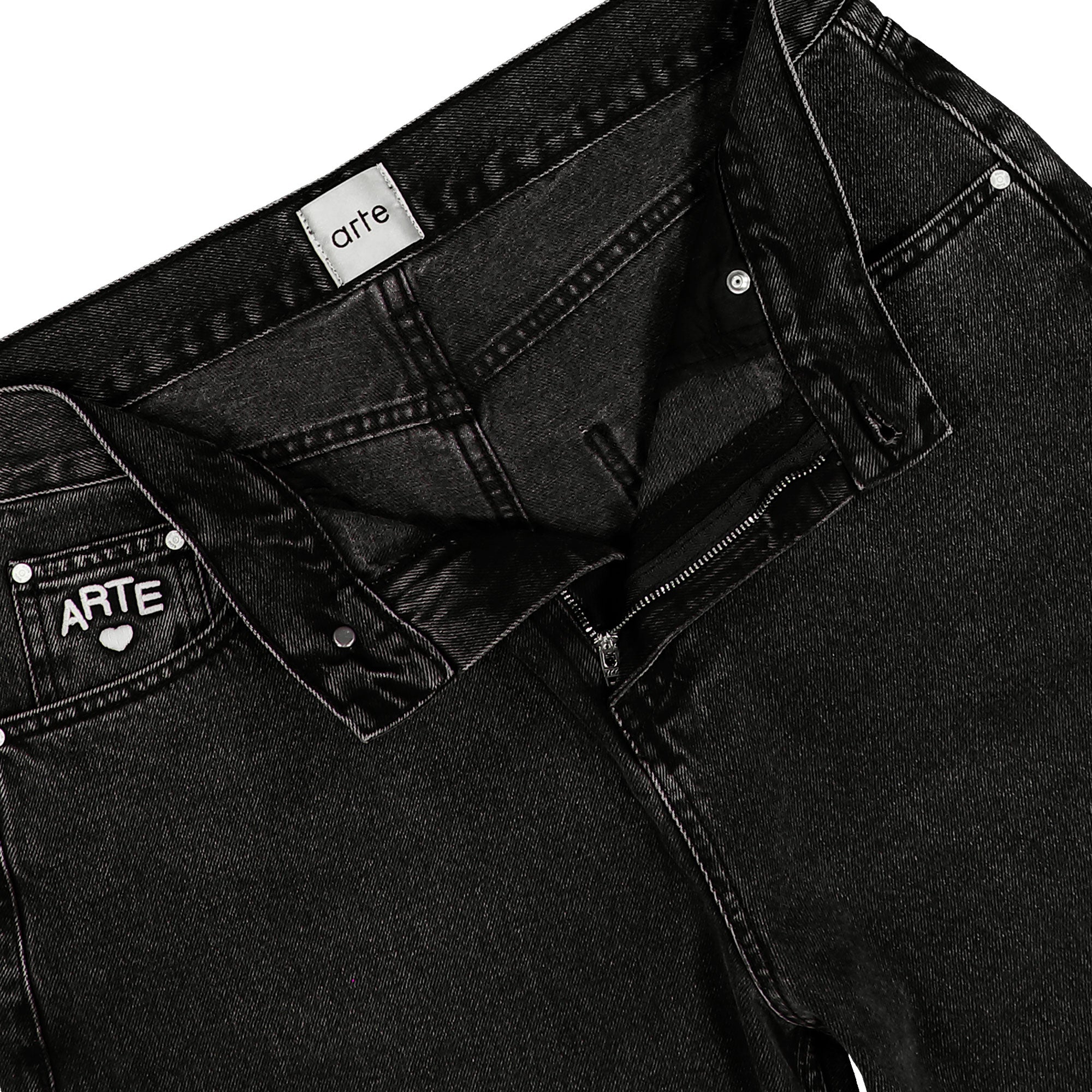 Arte Antwerp Cor Uniform Denim Pants Black Jeans AW26-182P Detail View 1 | Overkill
