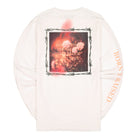 Born X Raised Barbed Wire L/S White Longsleeves Material | Overkill