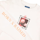 Born X Raised Barbed Wire L/S White Longsleeves Close-up | Overkill