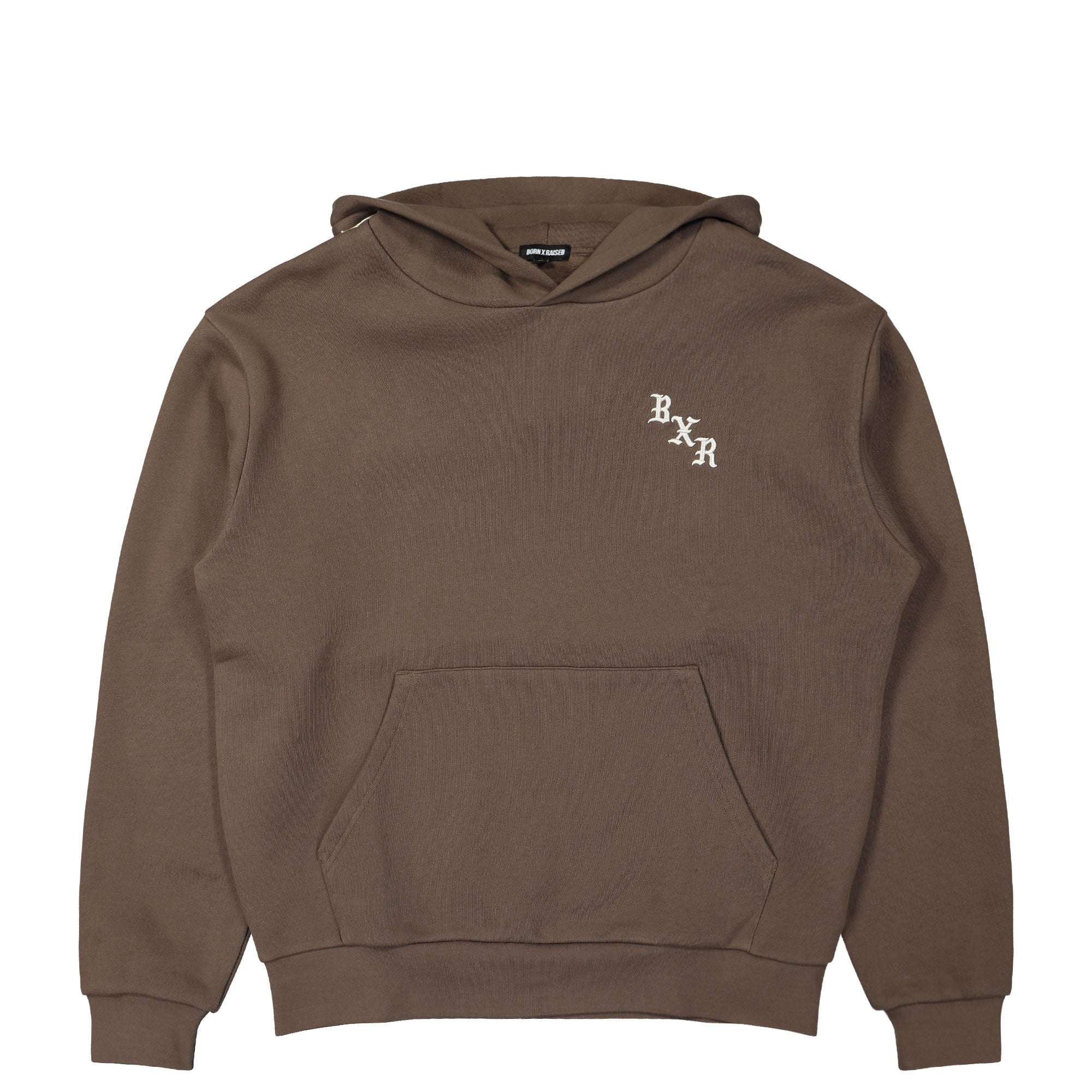 Born x Raised Embroidered Hoodie Walnut W / Cream Hoodies B0005EMBR2-WLCR | Overkill