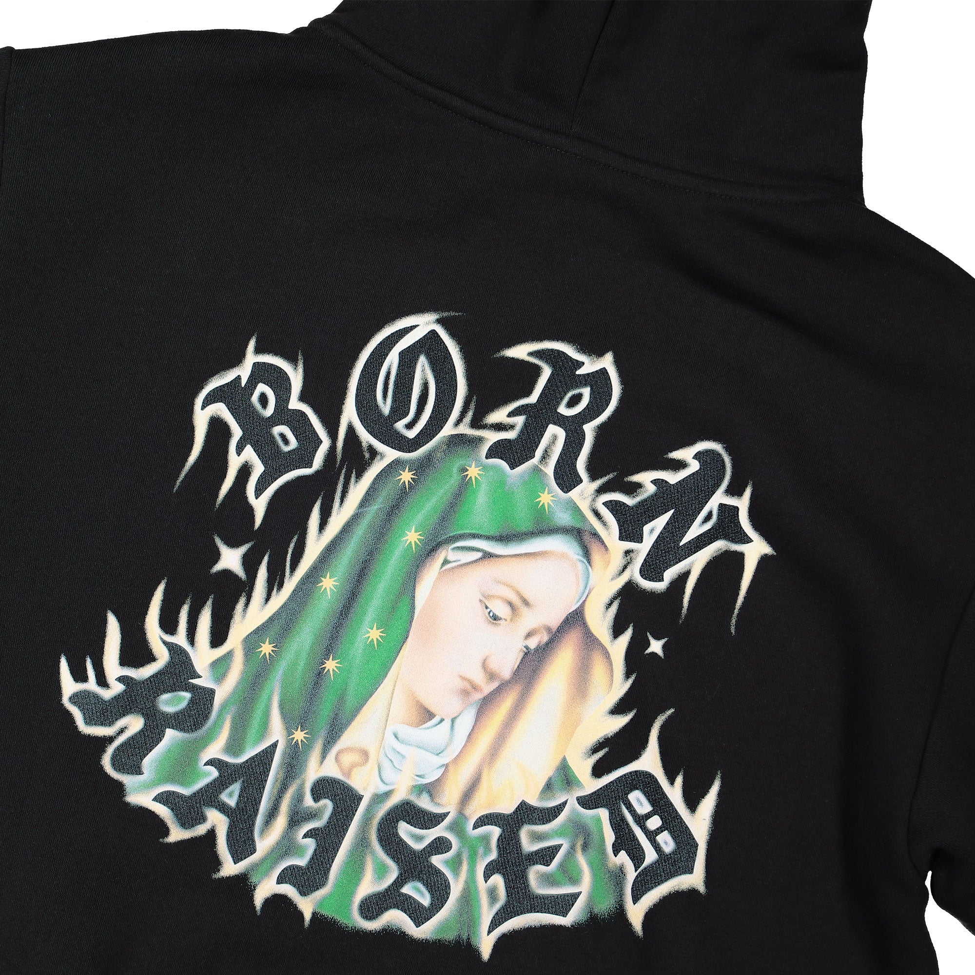 Born x Raised Guadalupe Zip-Up Hoodie Black Hoodies B0011GUADA-BLK Detail View 2 | Overkill