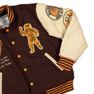 Billionaire Boys Club Leather Sleeve Galaxy Varsity Jacket Brown Bomber & Varsity Jackets Detail view 2 | Overkill