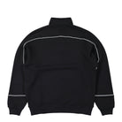 Born x Raised BXR Piped Quarter Zip Sweater Black Sweatshirts B3058PIPED-BLK Close-up | Overkill