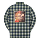 Born X Raised Barbed Wire Flannel Green Shirts Material | Overkill