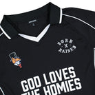 Born x Raised God Loves The Homies Jersey Black T-Shirts B4033GLHJ-BLK Detailfoto | Overkill