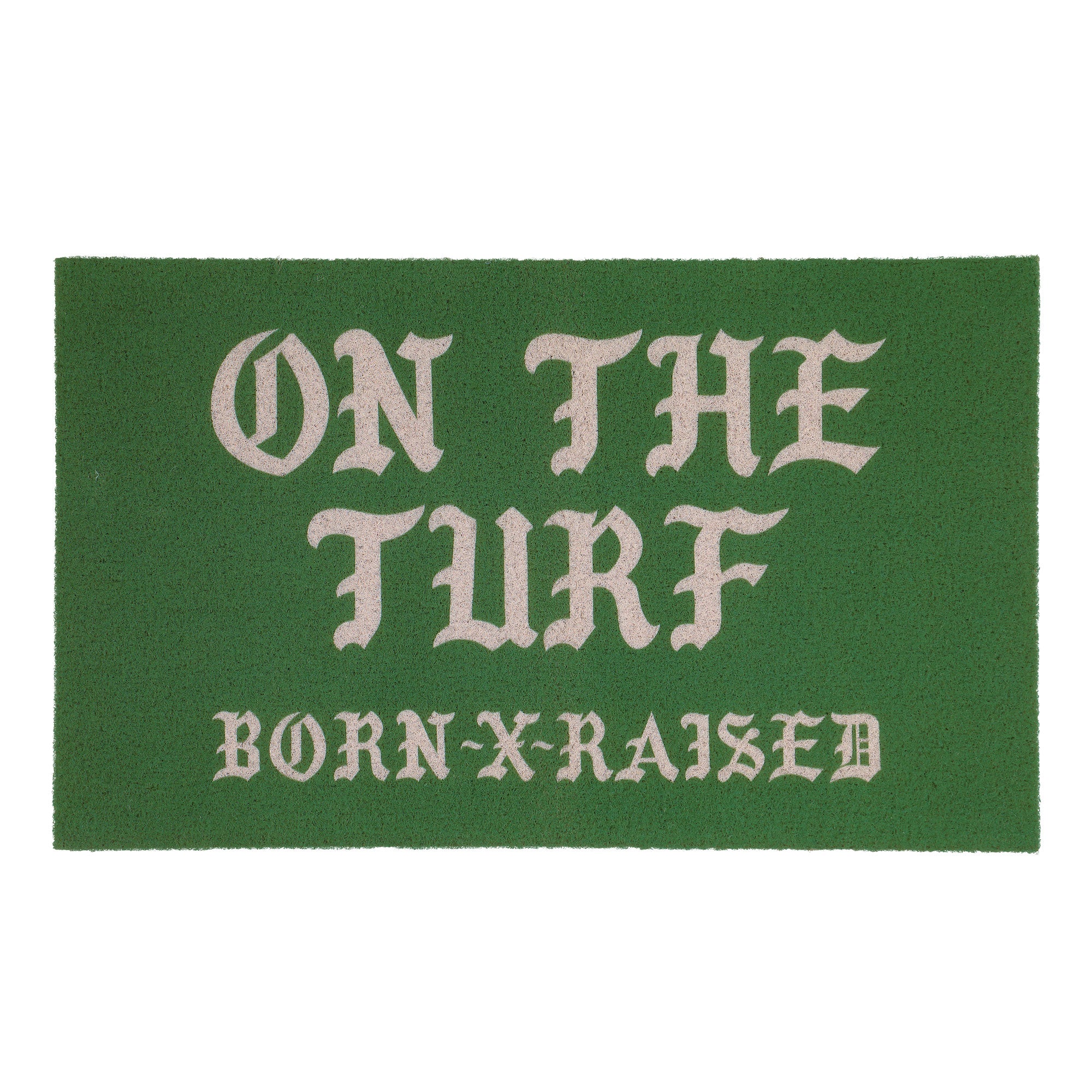 Born x Raised On The Turf Doormat Green W / White Other Home Accessories B9061OTTDM-GRWH | Overkill