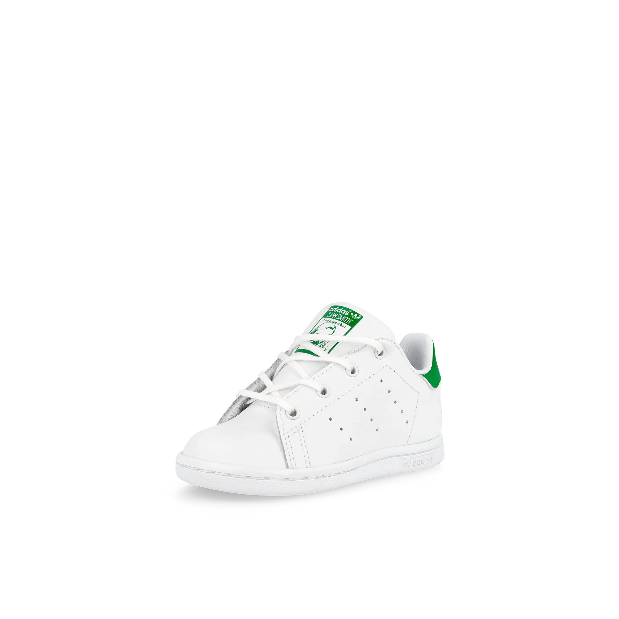 adidas stan smith infants Running White / Running White / Green Low Top Sneakers  Close Up | Overkill