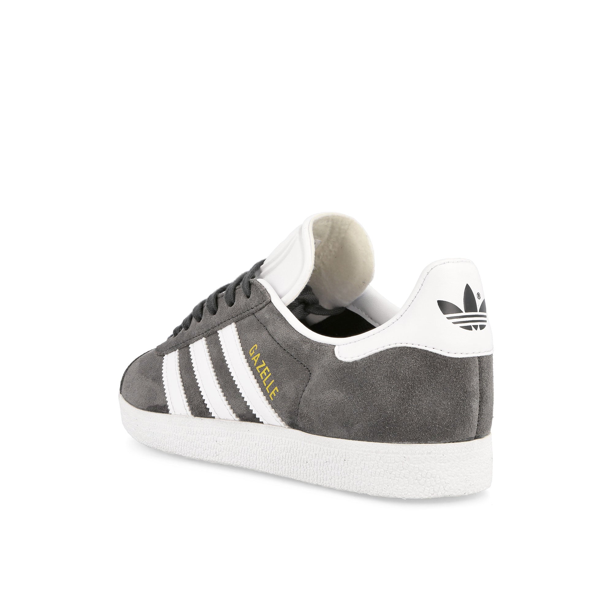 adidas Gazelle Dark Heather Solid Grey Heather / White / Gold Metallic Sneakers  Material | Overkill
