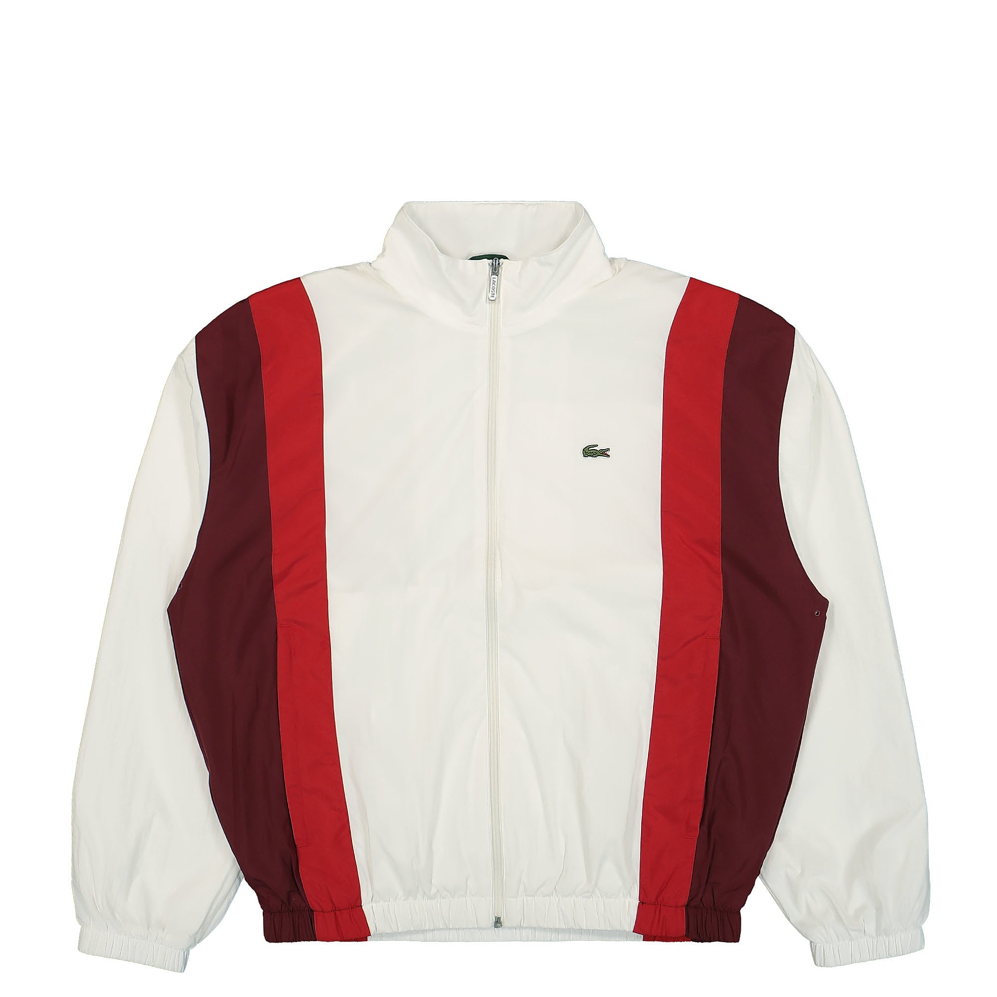 Lacoste Waterproof Blouson White / Bordeaux / Red Track Jackets BH6978-00 IGY | Overkill