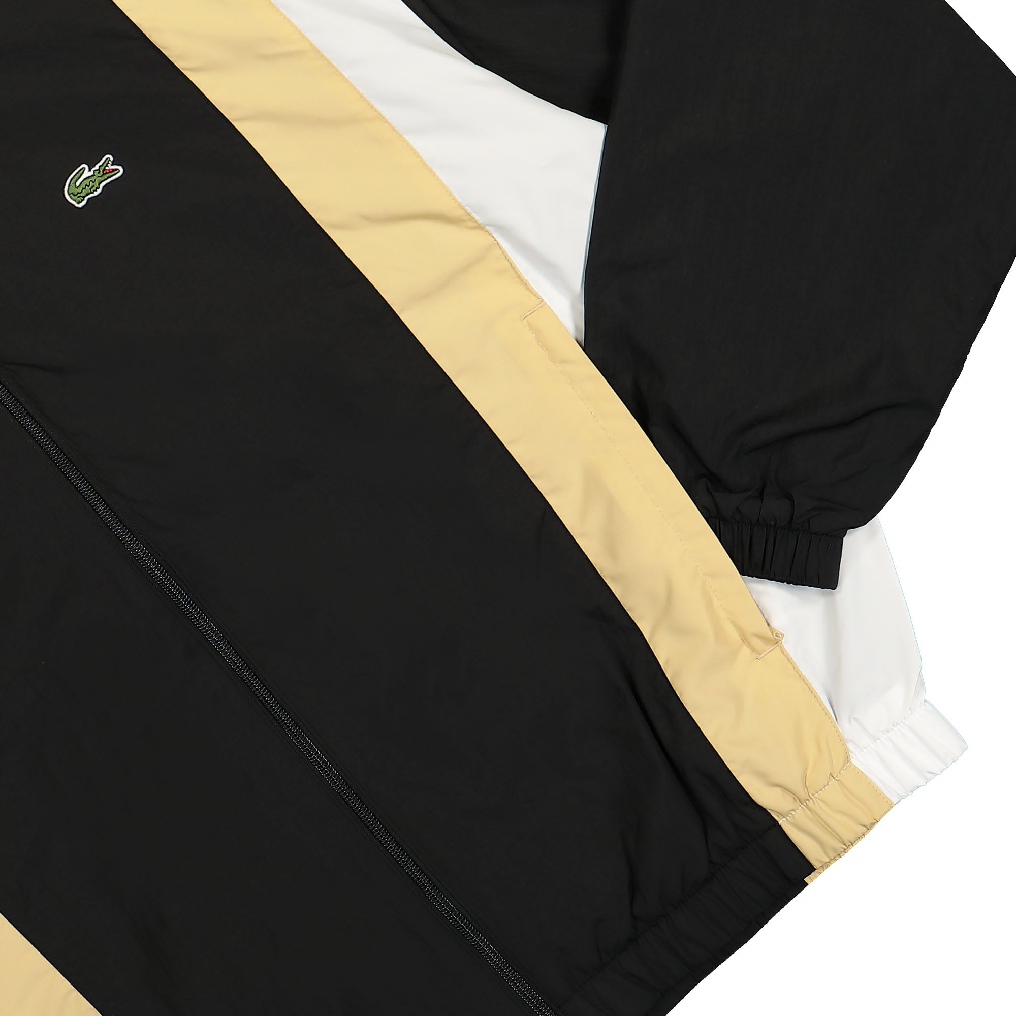 Lacoste Blouson Noir / Croissant - Farine Track Jackets Detailfoto | Overkill