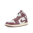 Jordan Wmns Air Jordan 1 Mid Pure Platinum / Sky J Mauve - Sail High Top Sneakers  Close Up | Overkill