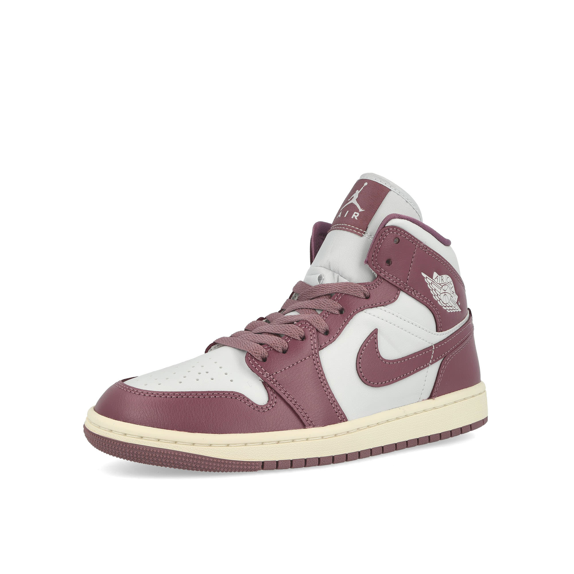 Jordan Wmns Air Jordan 1 Mid Pure Platinum / Sky J Mauve - Sail High Top Sneakers  Close Up | Overkill