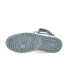 Jordan Wmns Air Jordan 1 Mid Sail / Diffused Blue - Blue Grey-White Mid Top Sneakers  Detail View 1 | Overkill