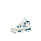 Jordan Jordan 4 Retro PS Off White / Military Blue - Neutral Grey Mid Top Sneakers  Close Up | Overkill