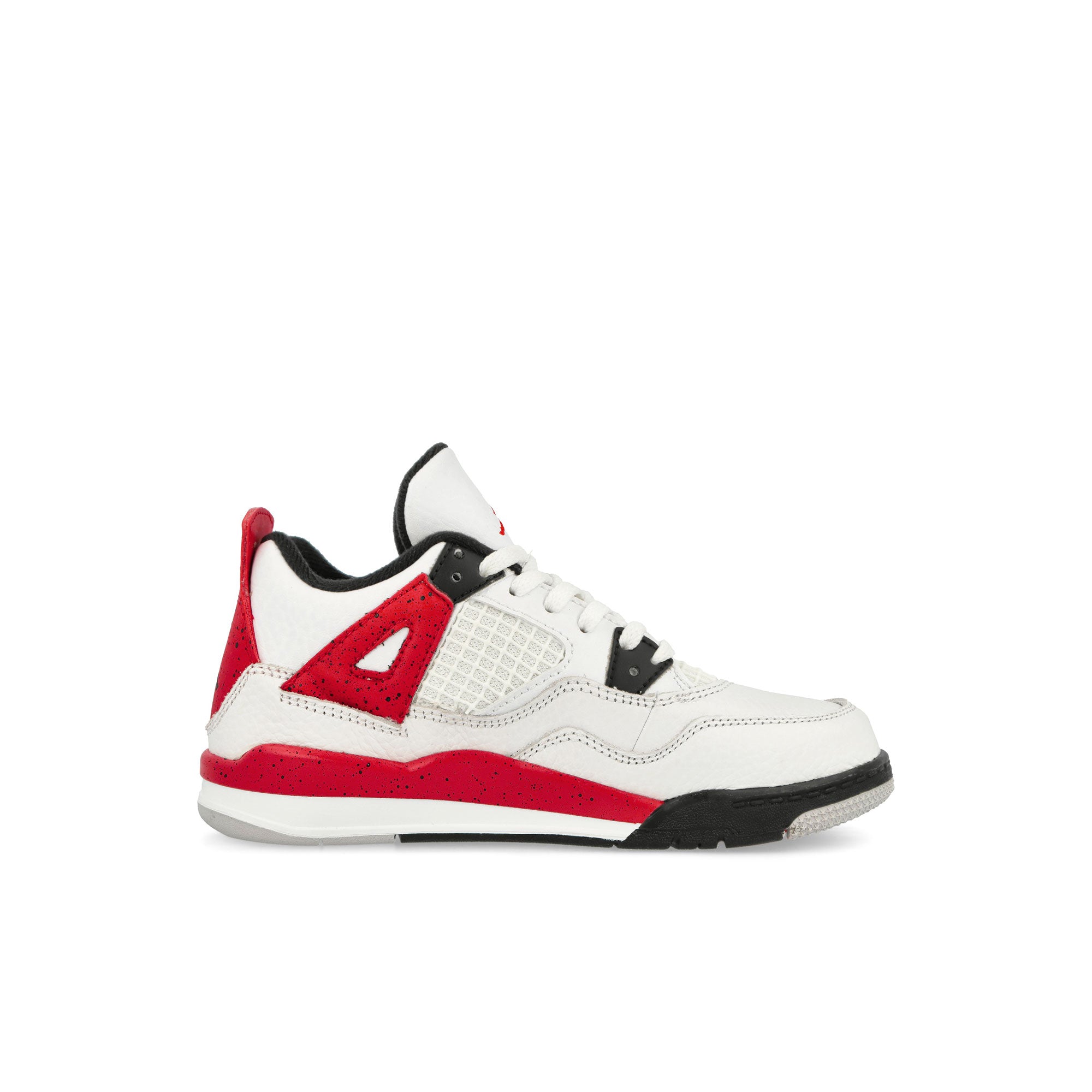 Jordan Air Jordan 4 Retro PS White-Fire Red - Black - Neutral Grey High Top Sneakers  Silhouette | Overkill