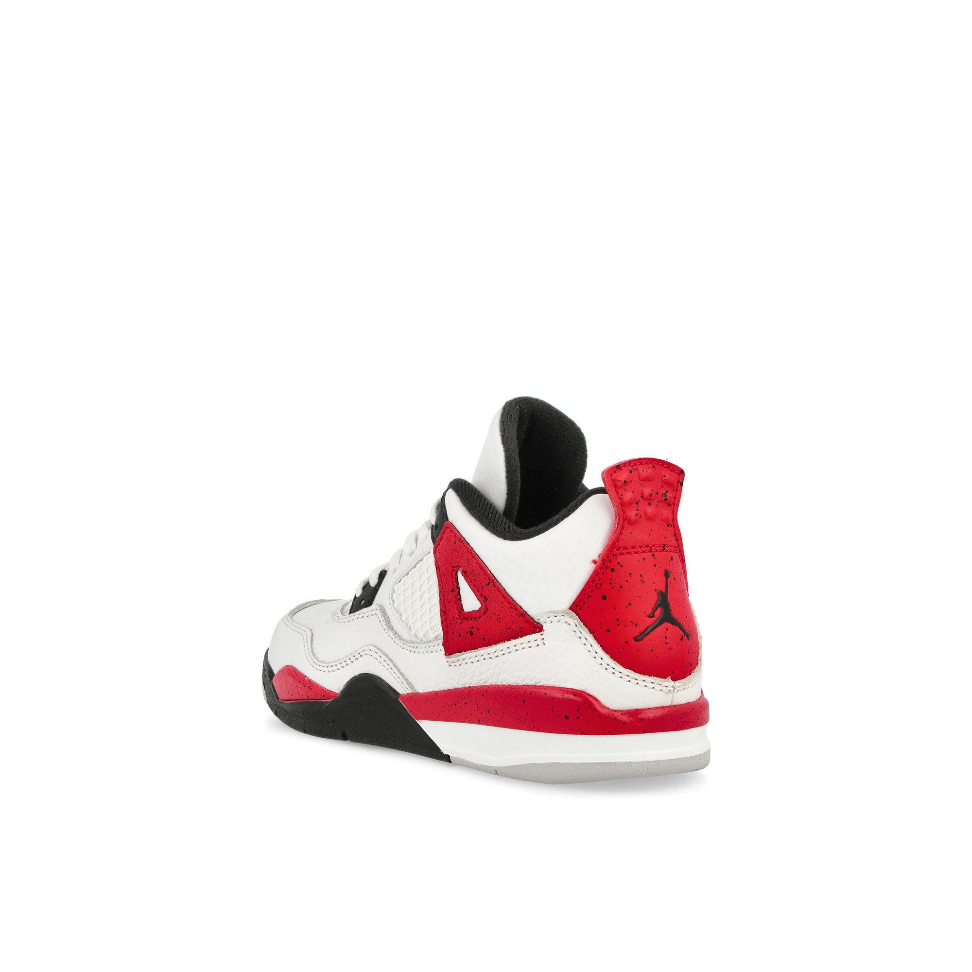 Jordan Air Jordan 4 Retro PS White-Fire Red - Black - Neutral Grey High Top Sneakers  Material | Overkill