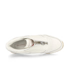 Reebok wmns classic leather zip Chalk-Sandstone-Silver Low Top Sneakers  Detailfoto | Overkill
