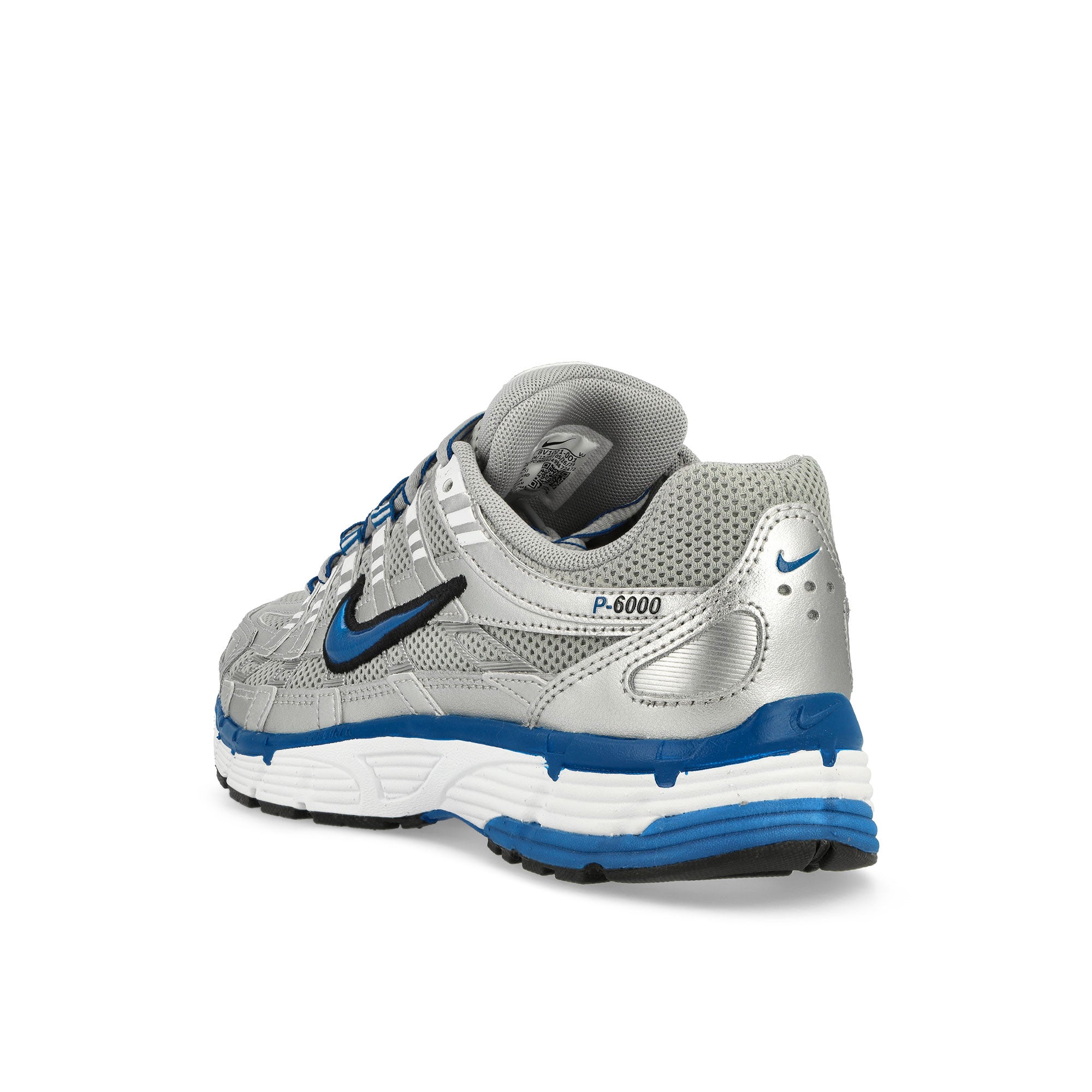Nike W P-6000 Metallic Silver / Team Royal - White - Black Low Top Sneakers  Material | Overkill