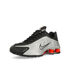 Nike Shox R4 Black / Metallic Sillver - Max Orange Low Top Sneakers  Close Up | Overkill
