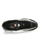 Nike Shox R4 Black / Metallic Sillver - Max Orange Low Top Sneakers  Detail View 1 | Overkill