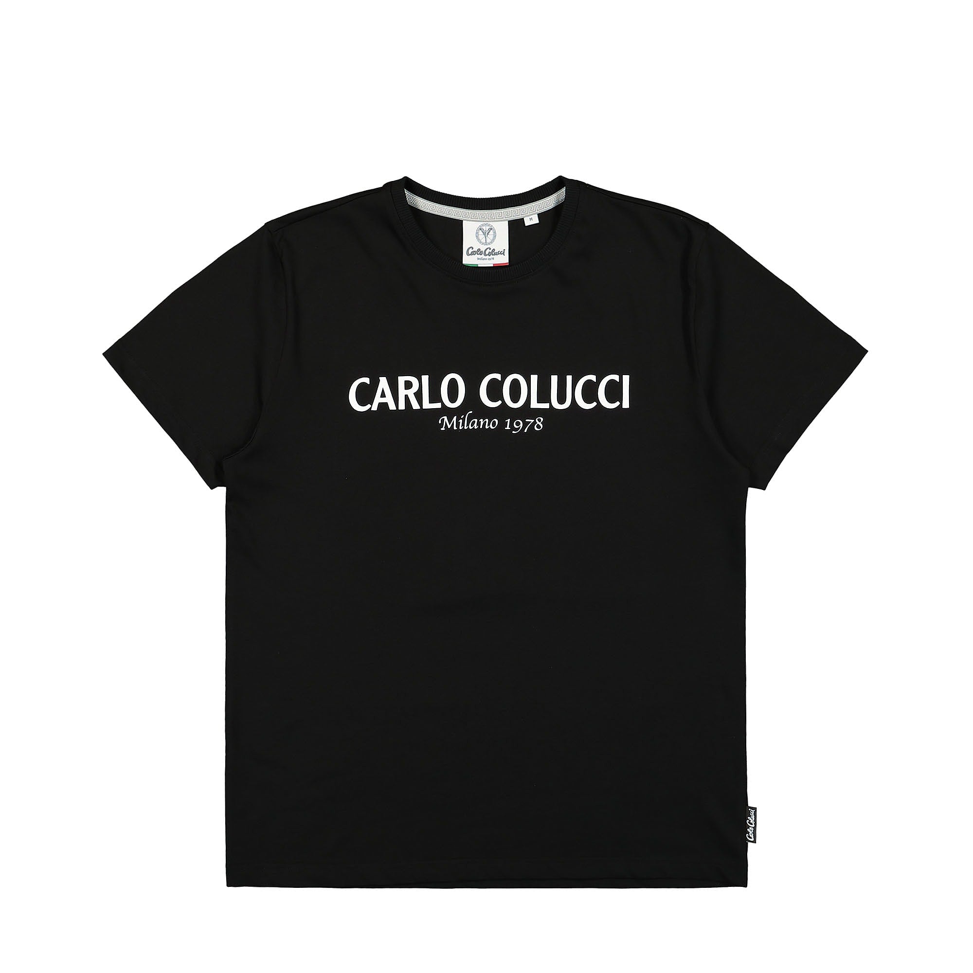 Carlo Colucci T-Shirt Black / White T-Shirts C2440-20 | Overkill