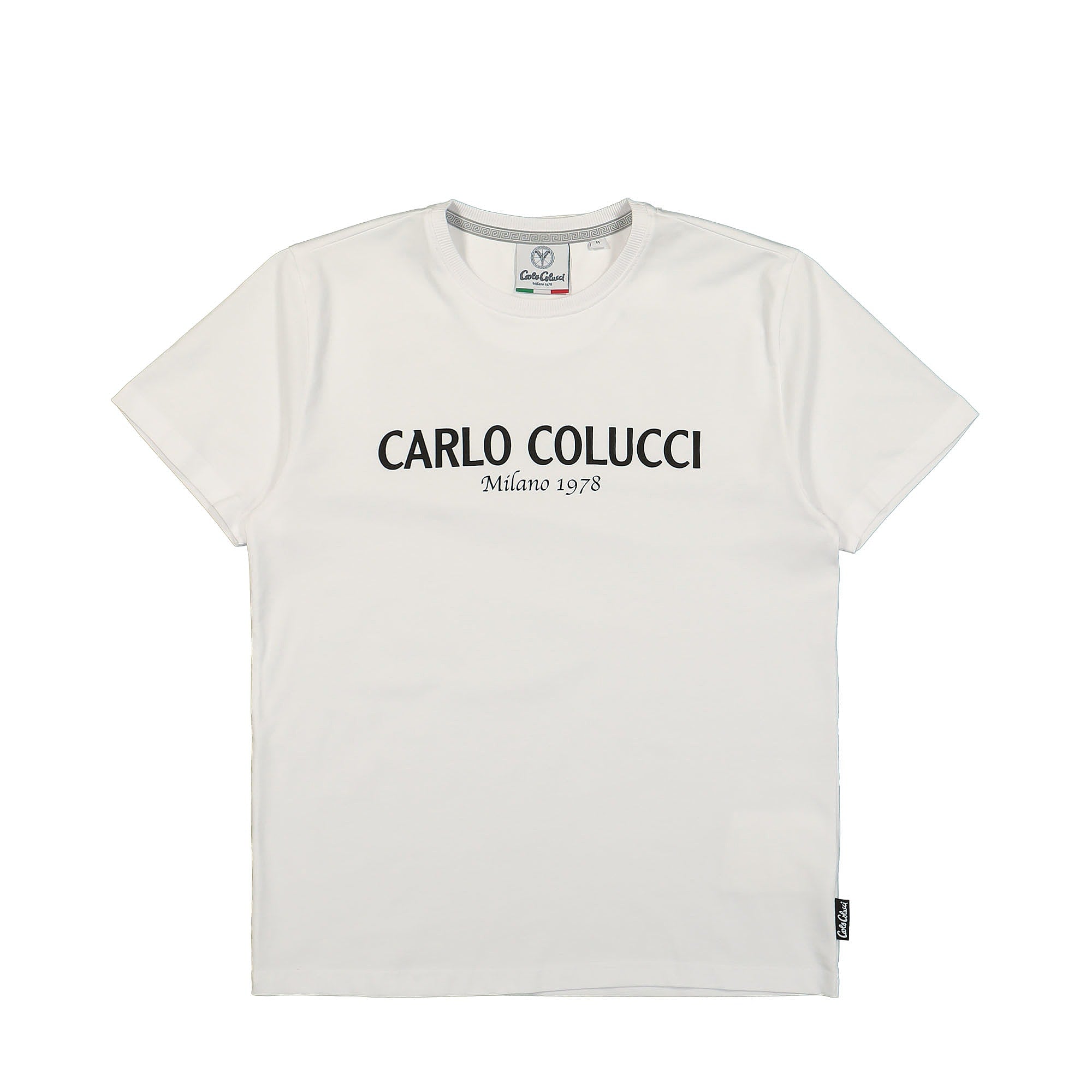 Carlo Colucci T-Shirt White / Black T-Shirts C2440-29 | Overkill