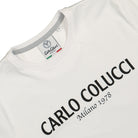 Carlo Colucci T-Shirt White / Black T-Shirts Close-up | Overkill
