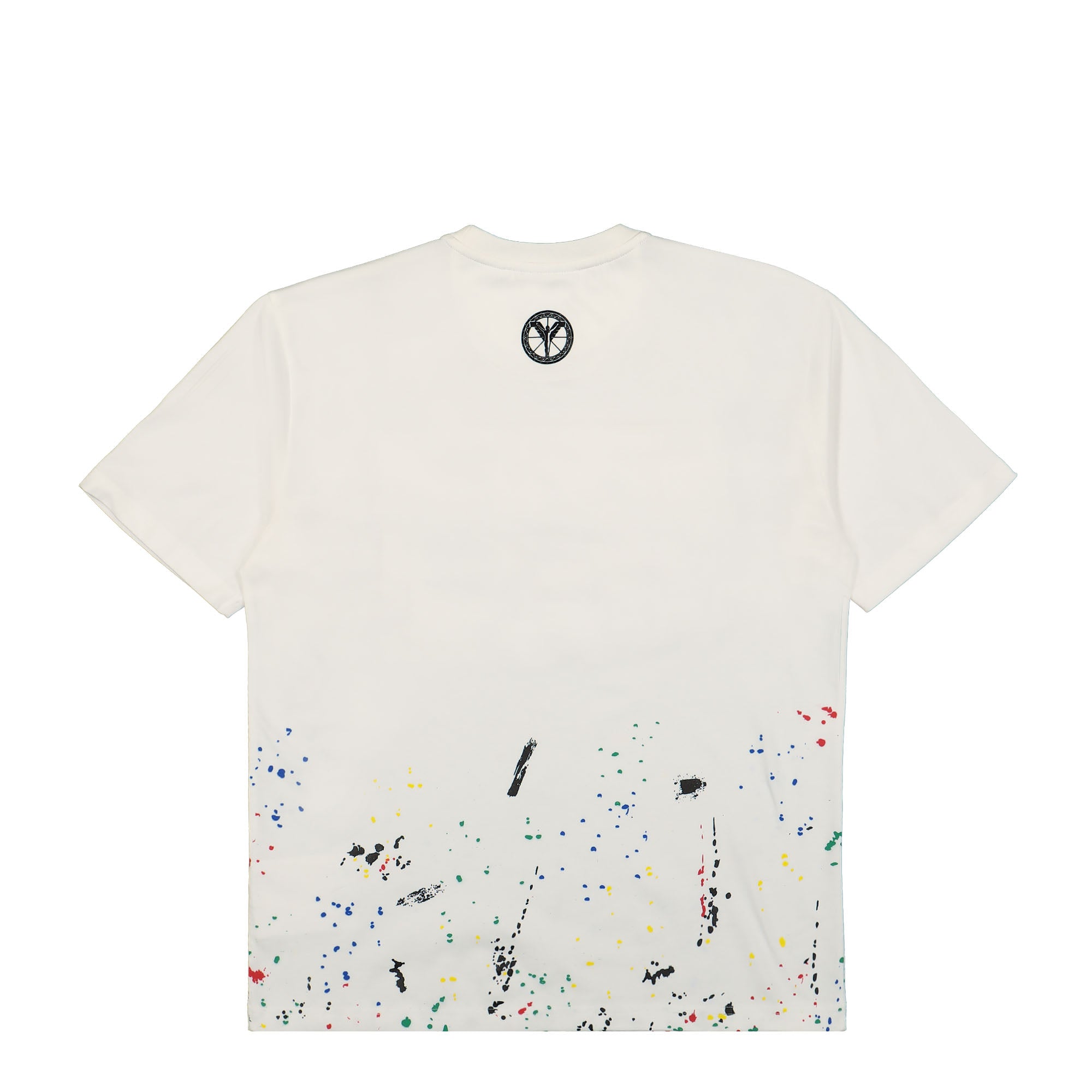 Carlo Colucci Paint Drop T-Shirt White T-Shirts Close-up | Overkill