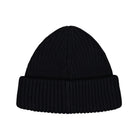 Fred Perry Cotton Ribbed Beanie Black Beanies C1138-102 Close-up | Overkill