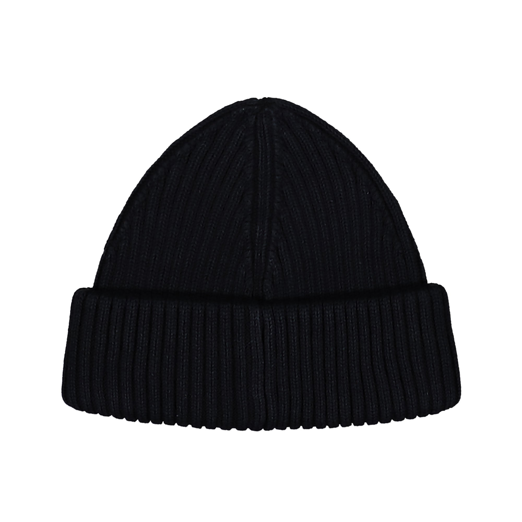 Fred Perry Cotton Ribbed Beanie Black Beanies C1138-102 Close-up | Overkill