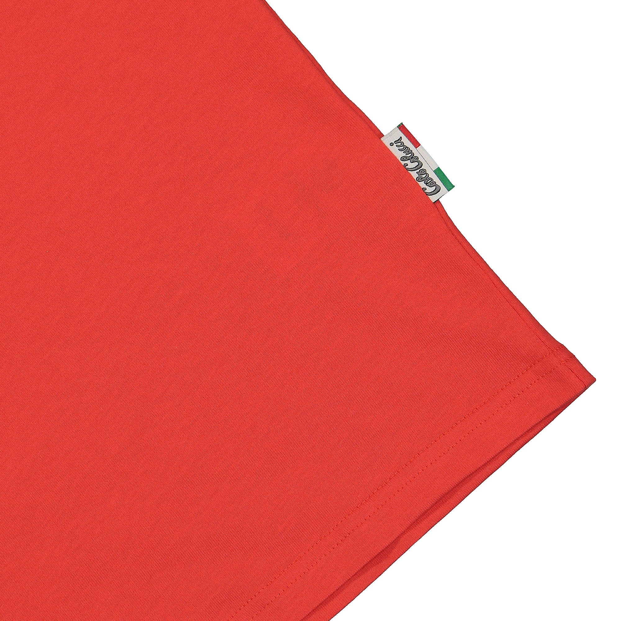 Carlo Colucci T-Shirt Red T-Shirts Detailfoto | Overkill