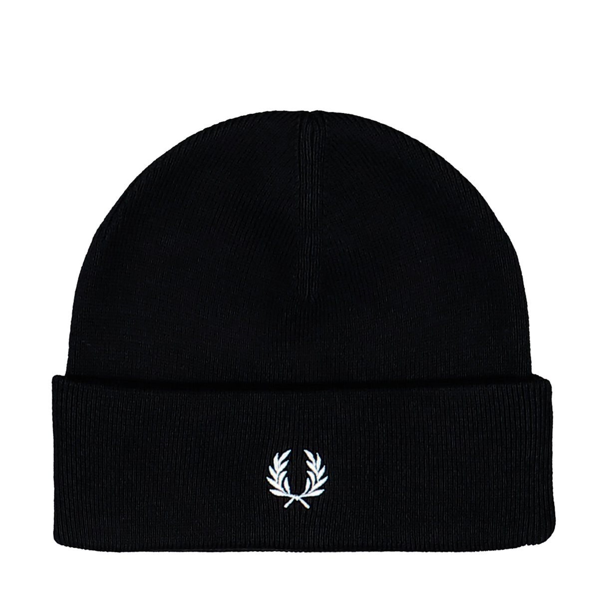 Fred Perry Classic Merino Wool Beanie Black / Snowwhite Beanie C3316-843 | Overkill
