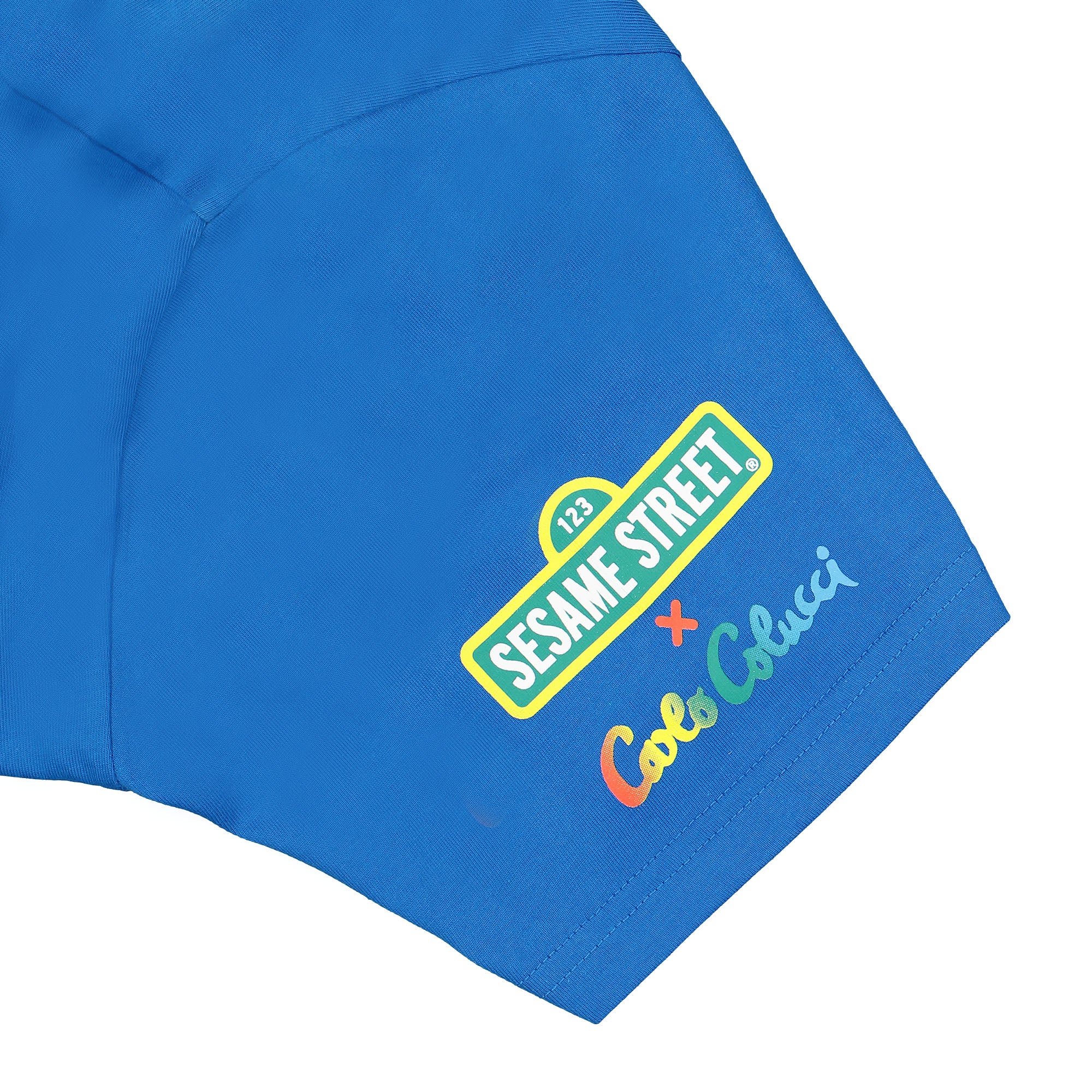 Carlo Colucci T-Shirt Blue T-Shirts Detailfoto | Overkill