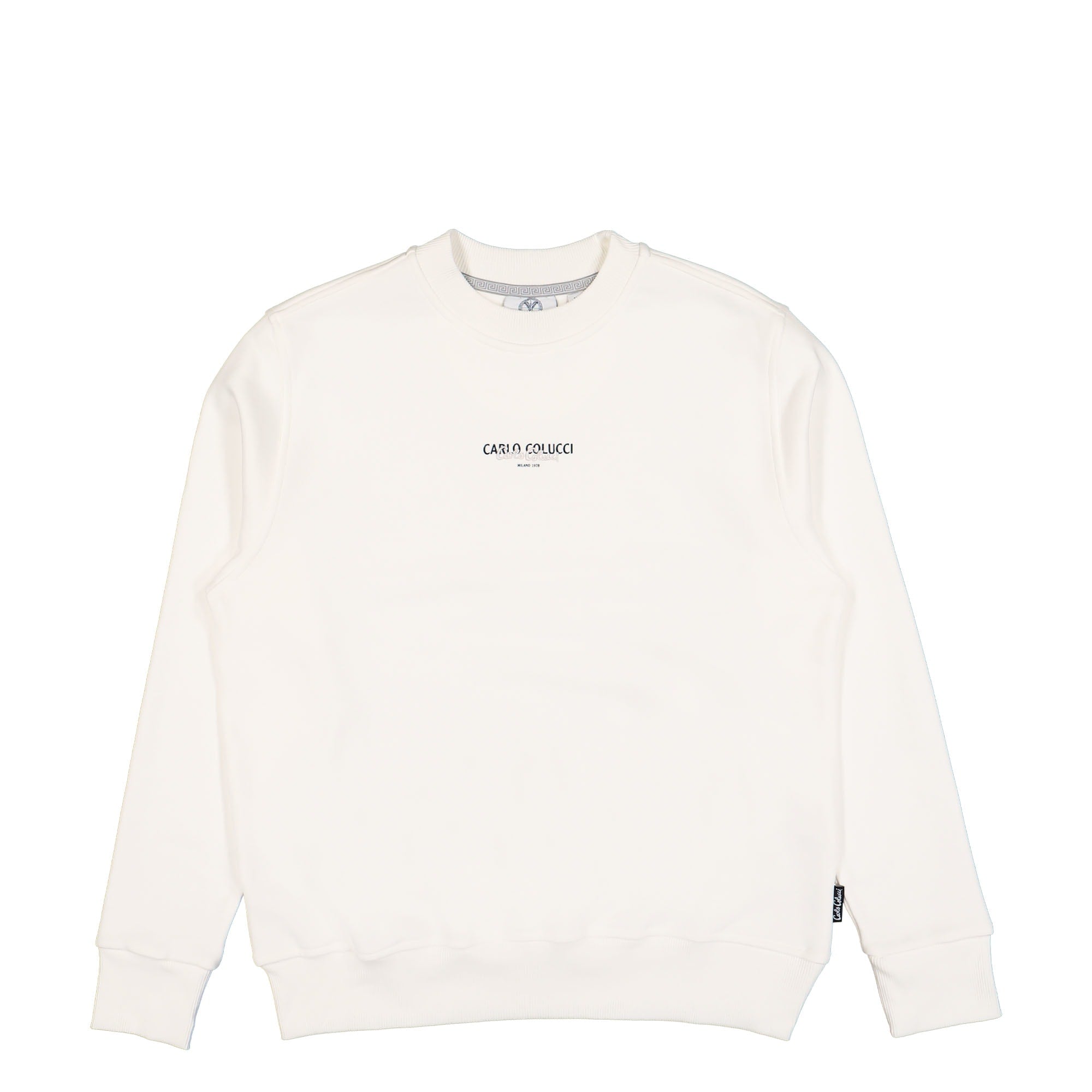 Carlo Colucci Sweatshirt Basic Line White Sweatshirts C4428 59 | Overkill