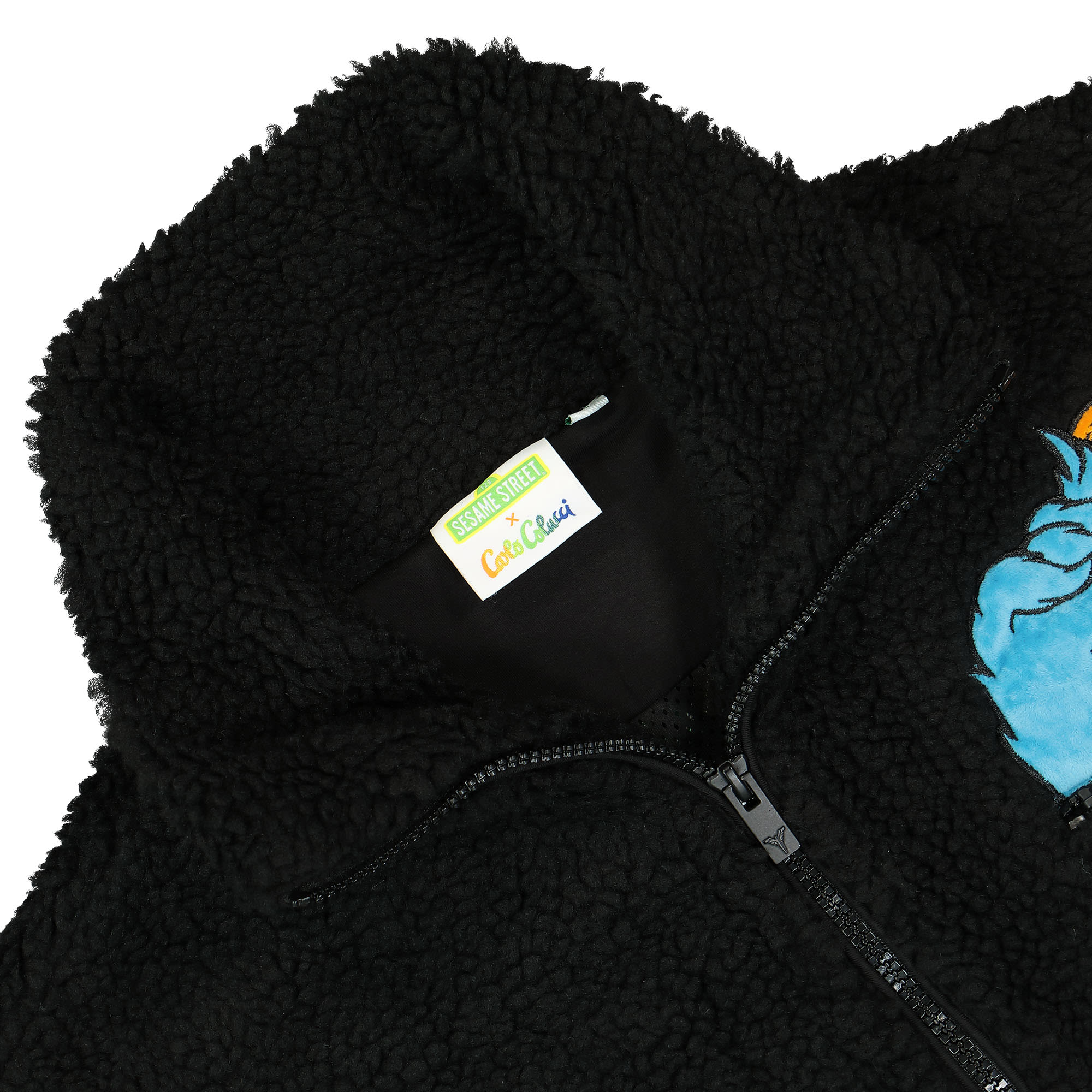 Carlo Colucci Teddy Jacket Black Jackets Material | Overkill