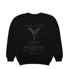 Carlo Colucci Basic Line Sweatshirt Black Sweatshirts Close-up | Overkill