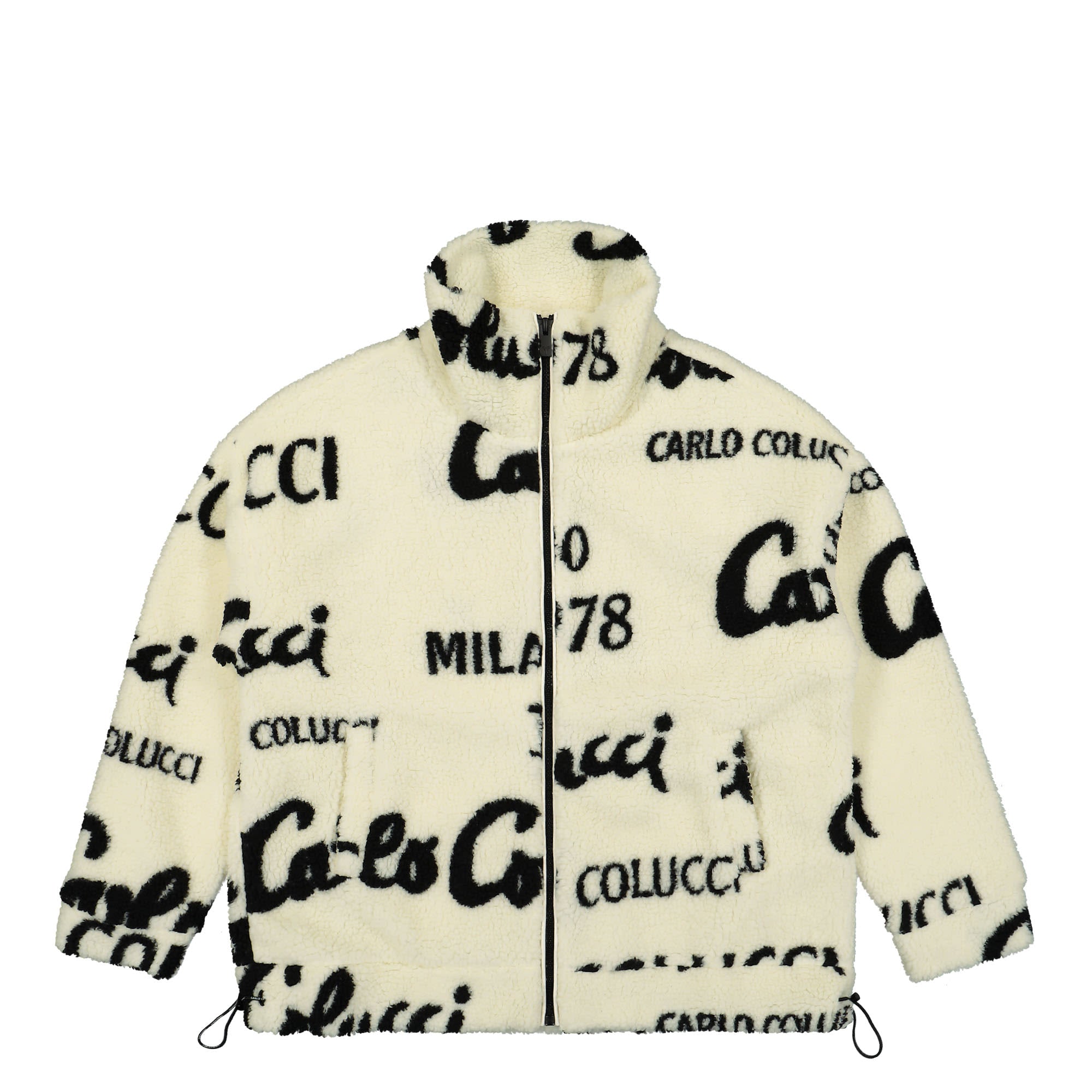 Carlo Colucci Teddy Jacket White / Black Jackets C6038-591 | Overkill