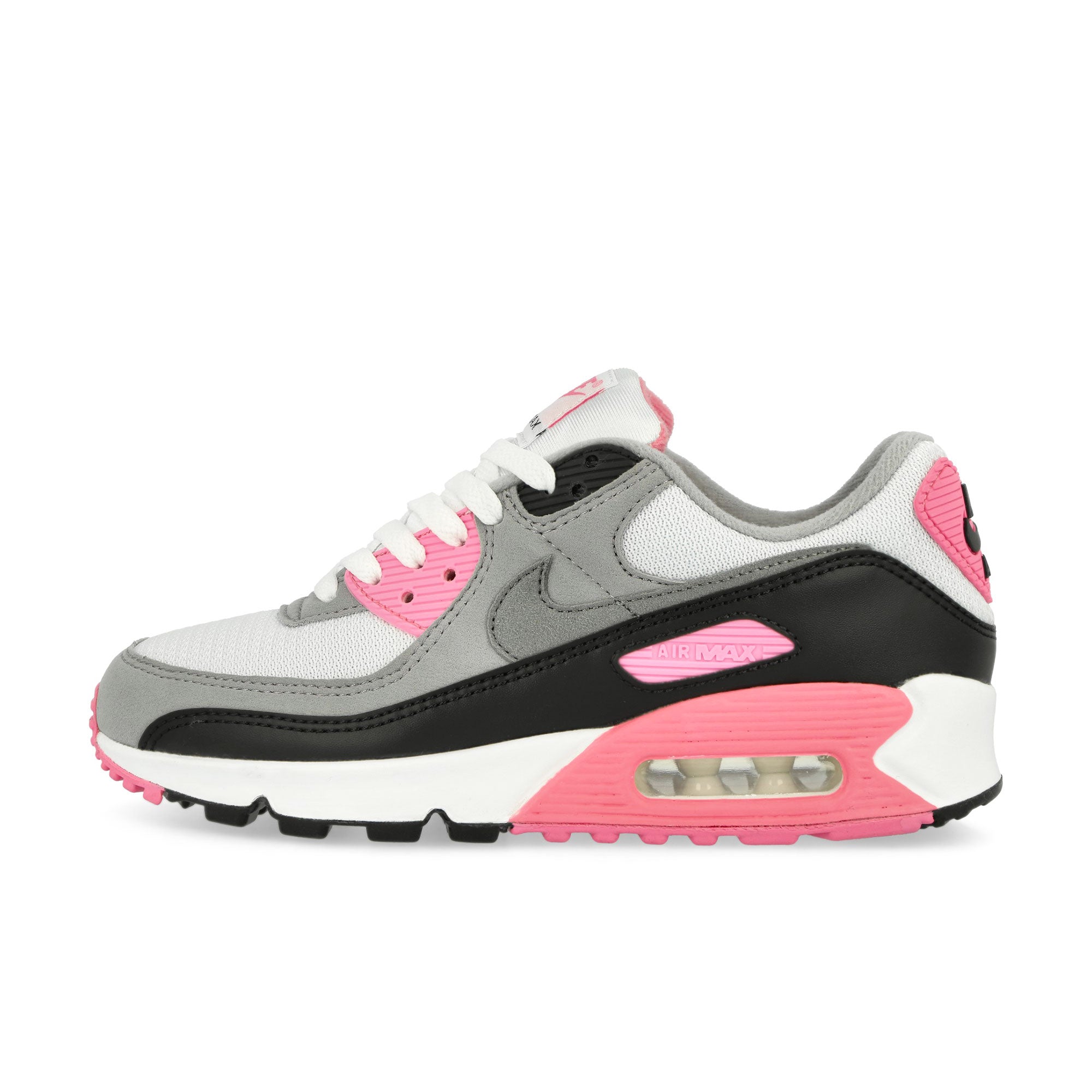 Nike Wmns Air Max 90 White / Particle Grey - Rose - Black Low Top Sneakers CD0490 102 | Overkill