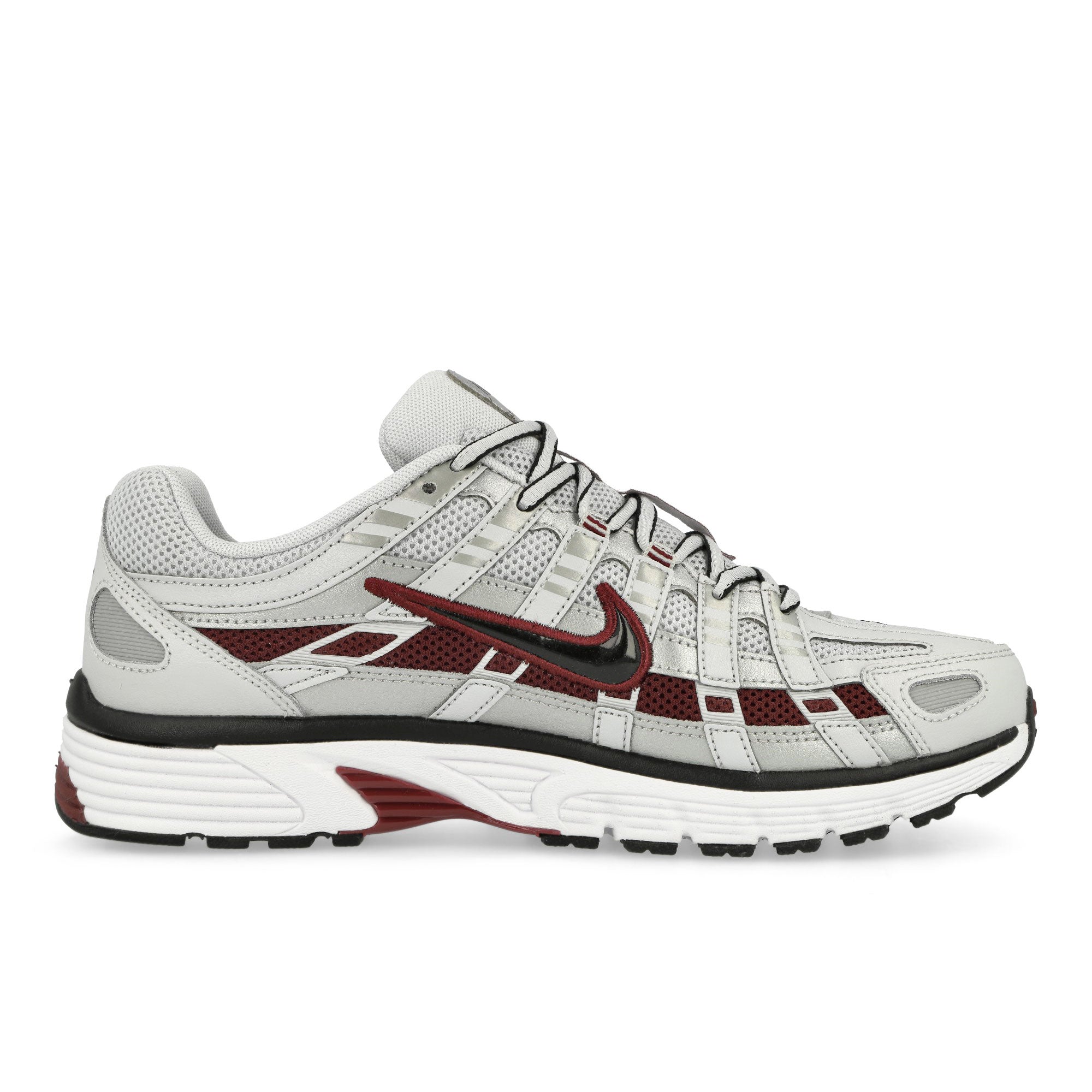 Nike P-6000 Pure Platinum / Dark Team Red Low Top Sneakers  Silhouette | Overkill