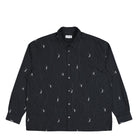 Lacoste Embroidered Jacquard Cotton Shirt Blackbird Shirts CH2191-00 350 | Overkill