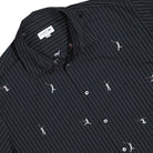 Lacoste Embroidered Jacquard Cotton Shirt Blackbird Shirts CH2191-00 350 Detailfoto | Overkill