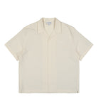 Lacoste Loose Fitting Seersucker Shirt Blanc / Beige Shirt CH2355-00 FM0 | Overkill
