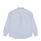 Lacoste Striped Oxford Shirt Bleu Shirt CH8797-00 E7B Close-up | Overkill
