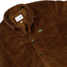 Lacoste Padded Corduroy Overshirt Coffee Brown Jackets CH8840-00 DPD Detailfoto | Overkill
